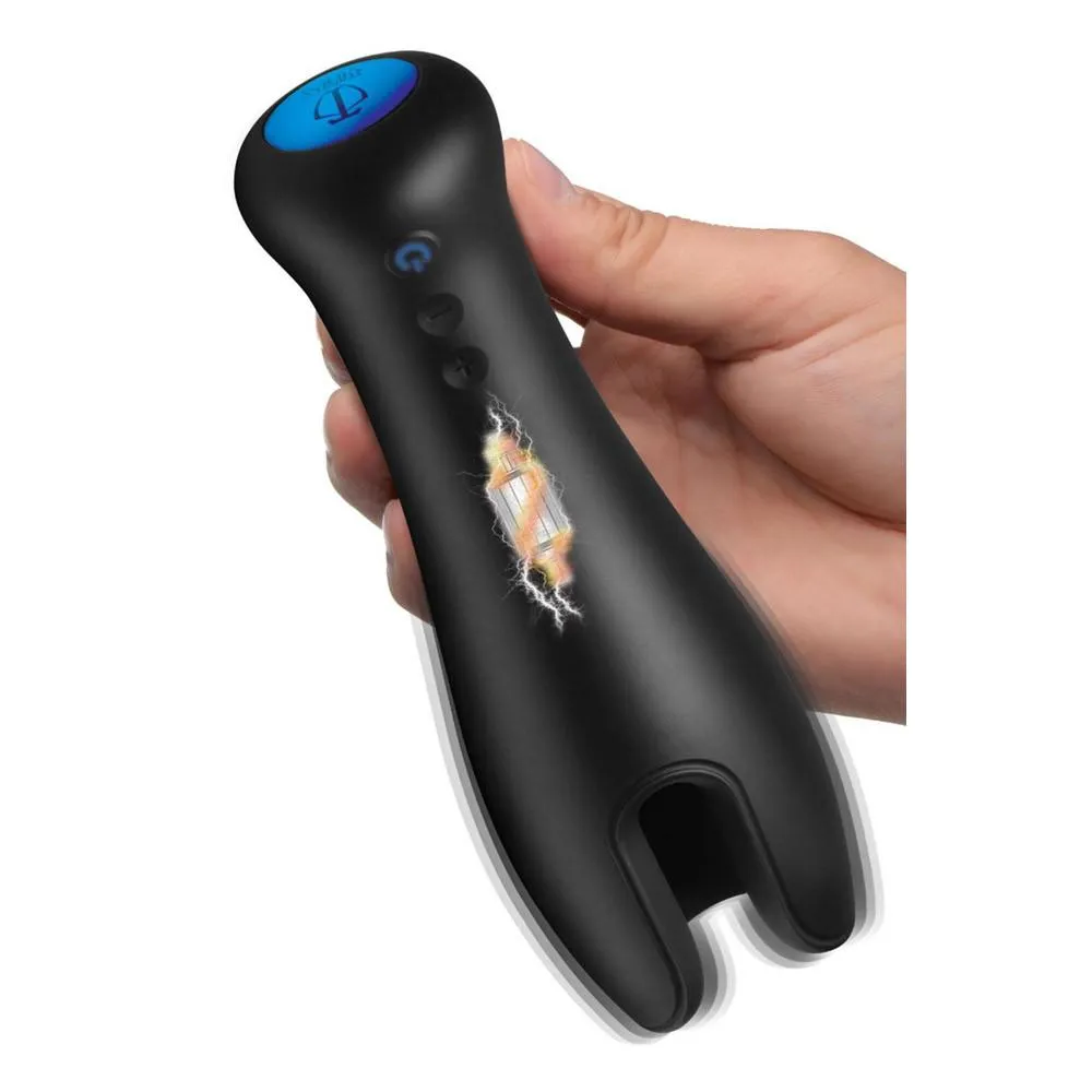 10X Vibrating Silicone Masturbator Stroker