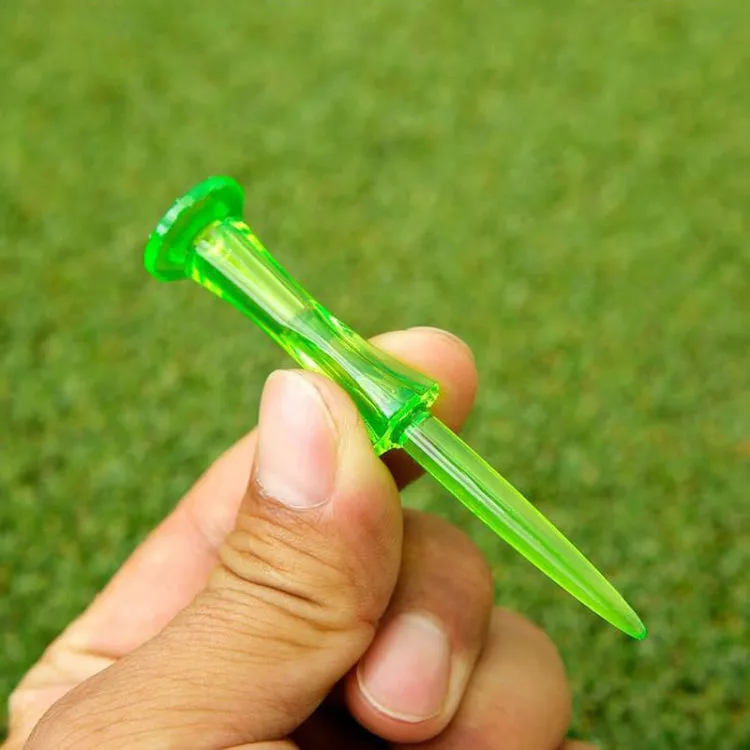 20pcs /Box PGM QT024 Golf Ball Tee Competition Ball Studs 8 Point Crown Tip Durable Anti-Hitting(Green)