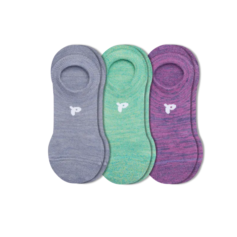 3 Pack - Women's No Show Socks