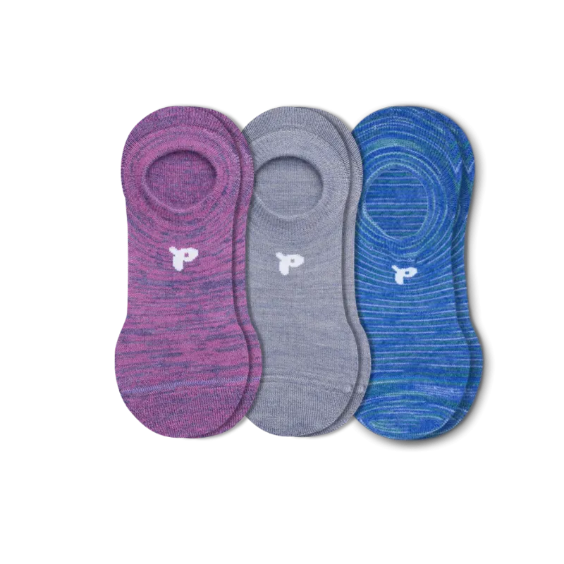 3 Pack - Women's No Show Socks