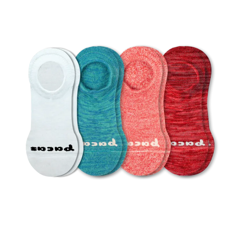 4 Pack - Women's No Show Socks