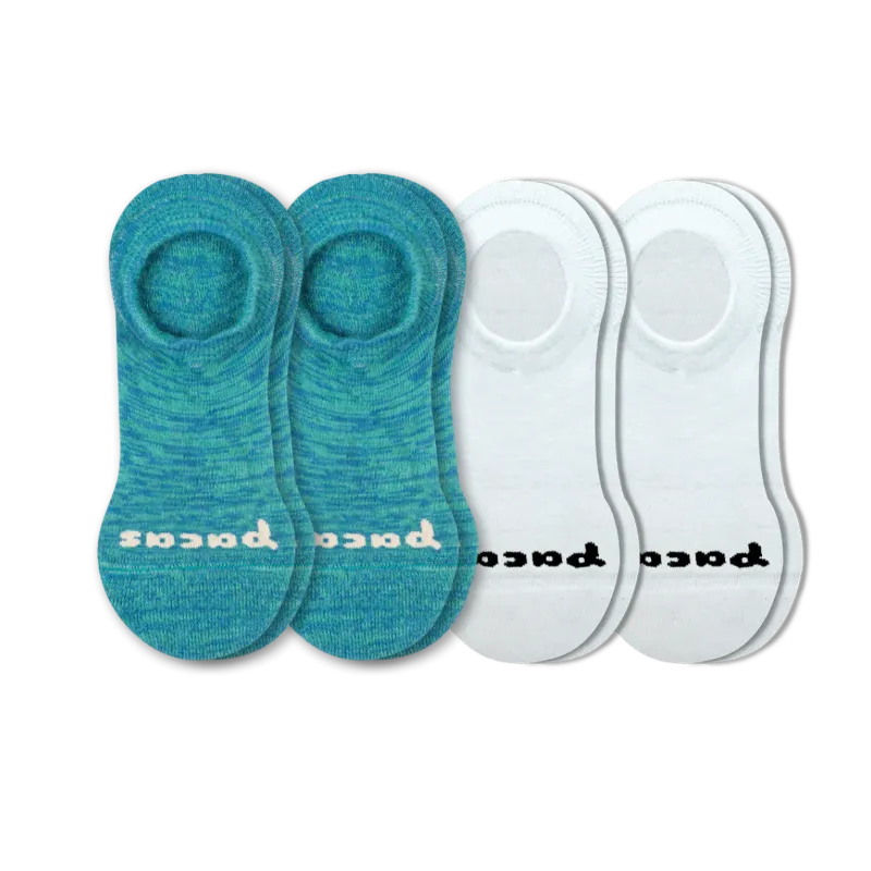 4 Pack - Women's No Show Socks