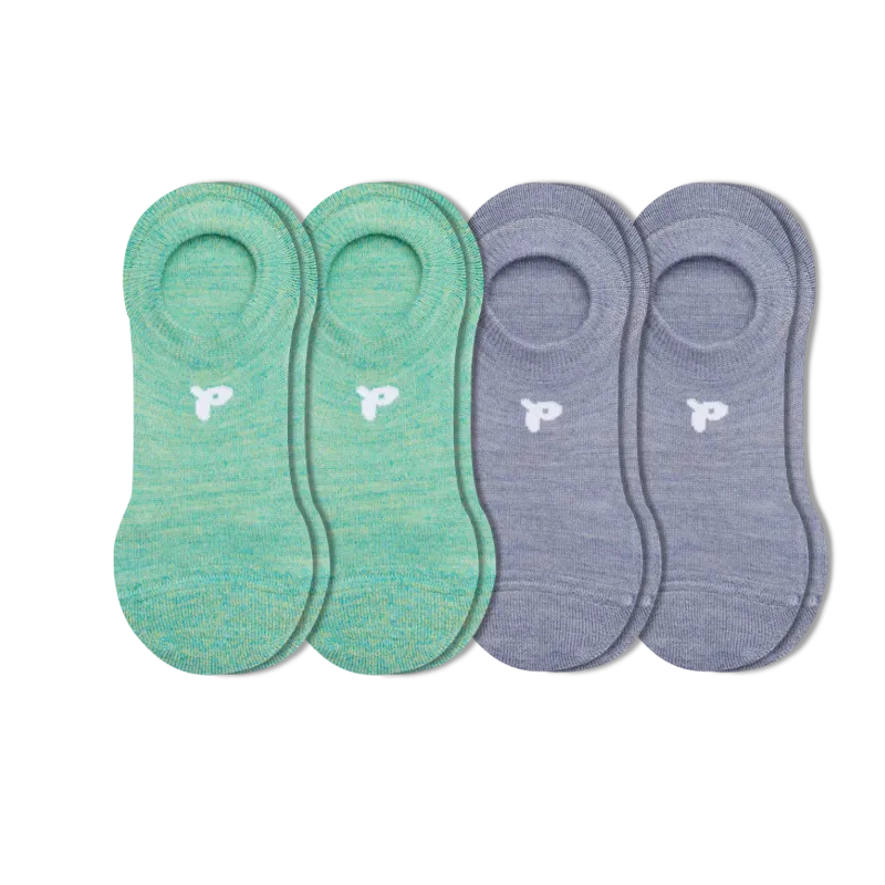 4 Pack - Women's No Show Socks