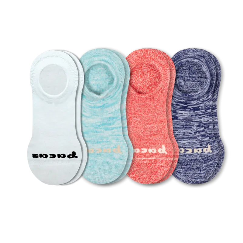 4 Pack - Women's No Show Socks
