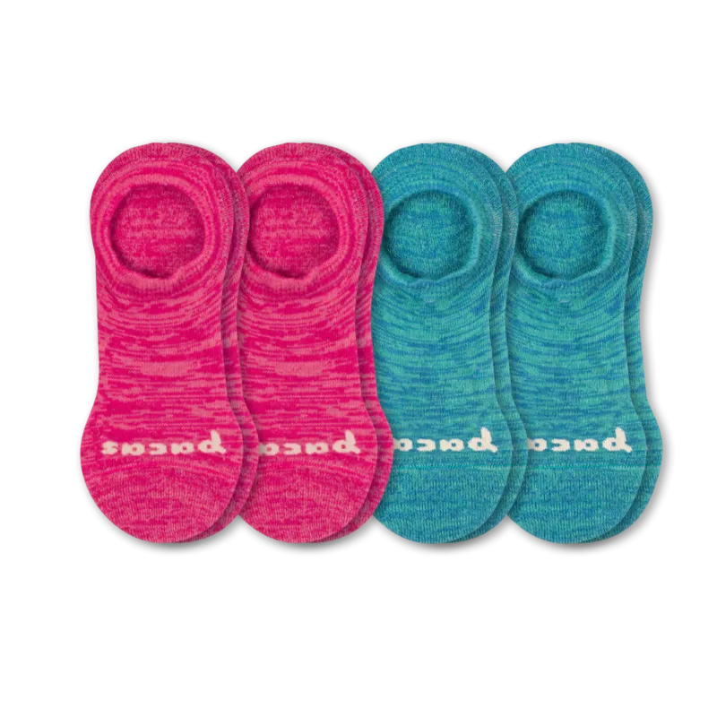 4 Pack - Women's No Show Socks