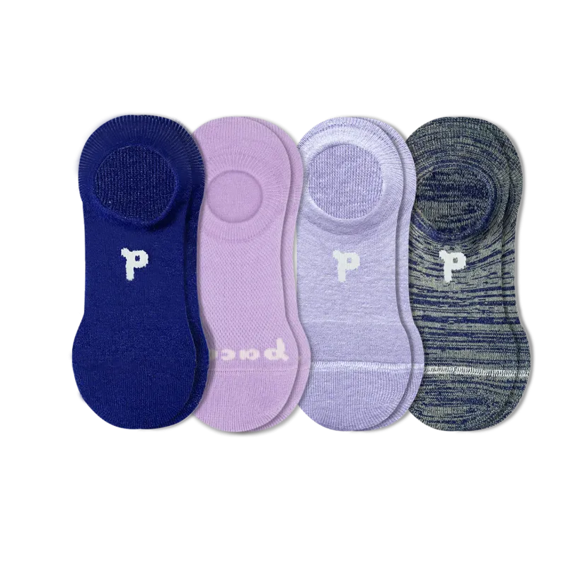 4 Pack - Women's No Show Socks