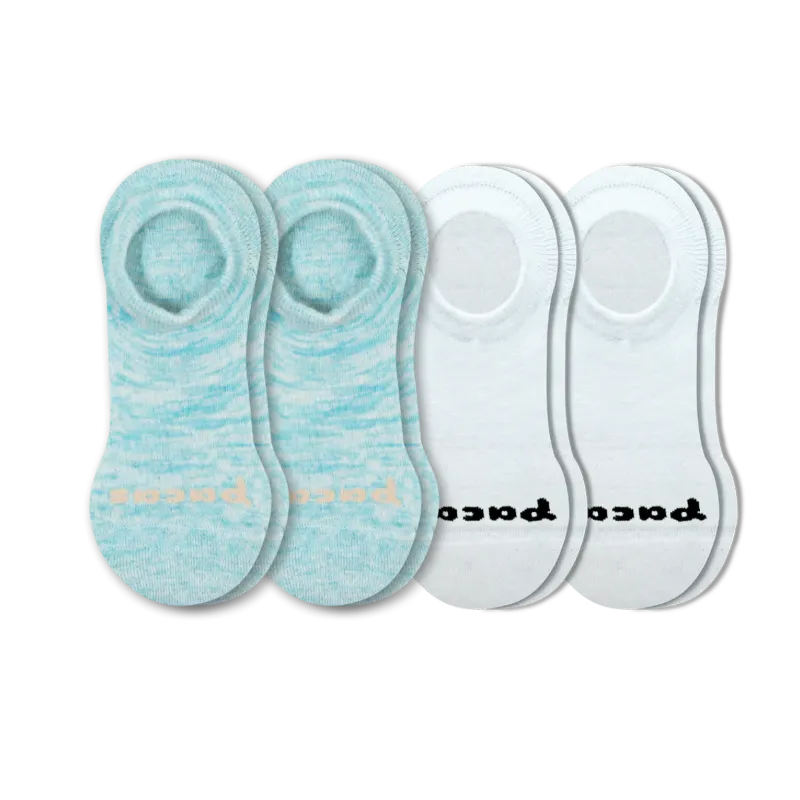 4 Pack - Women's No Show Socks