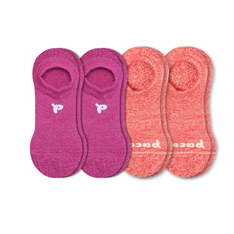 4 Pack - Women's No Show Socks