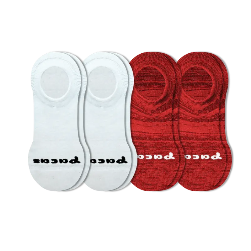 4 Pack - Women's No Show Socks