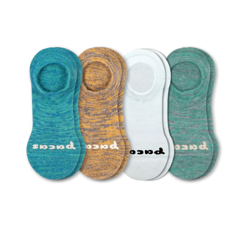 4 Pack - Women's No Show Socks