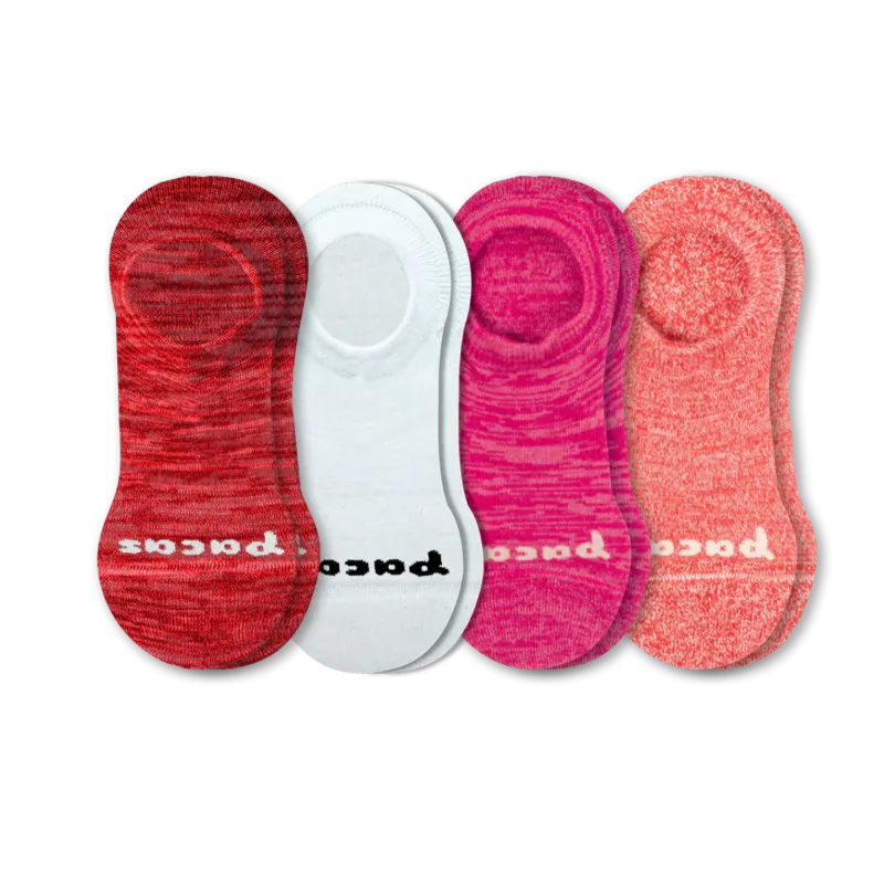 4 Pack - Women's No Show Socks