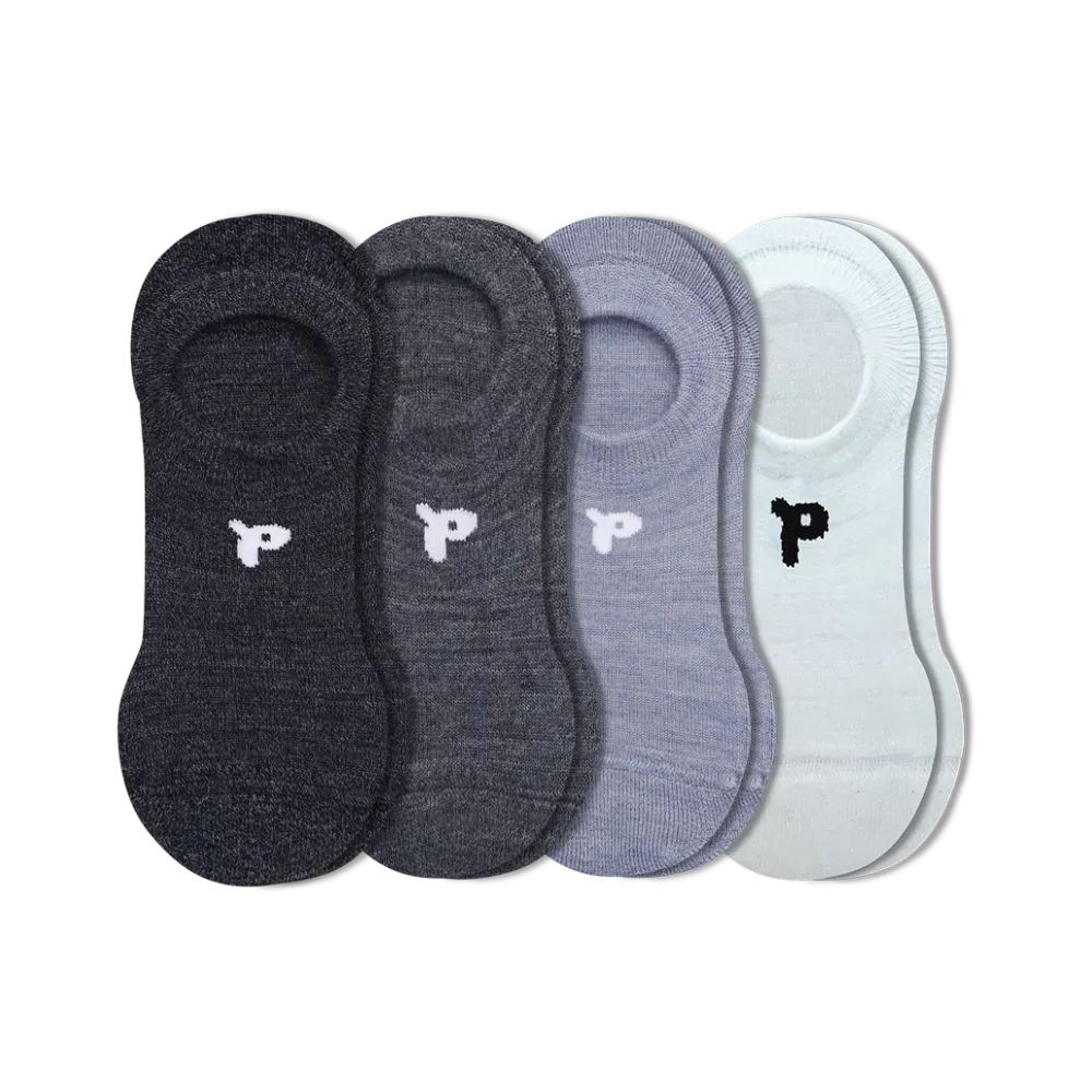 4 Pack - Women's No Show Socks