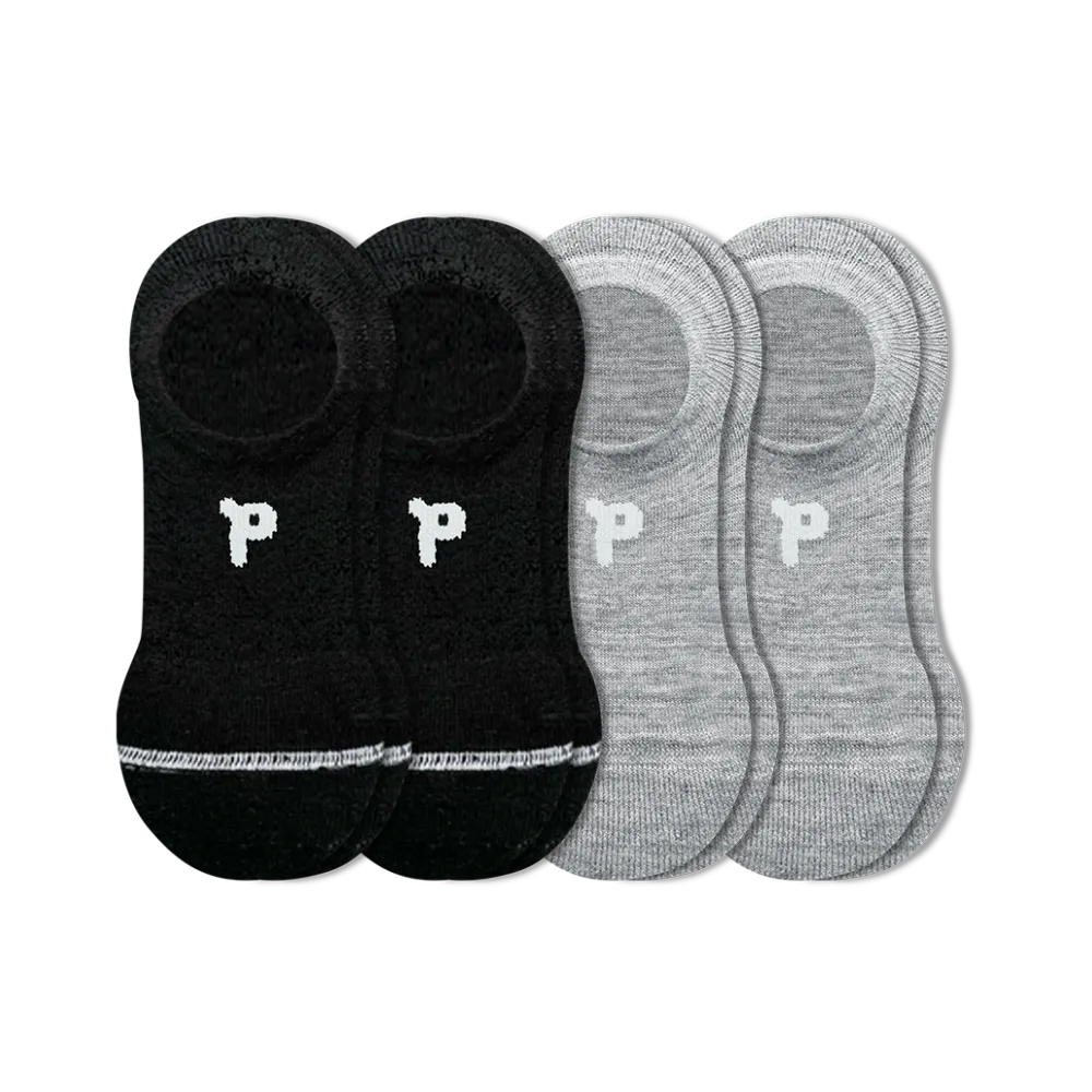 4 Pack - Women's No Show Socks