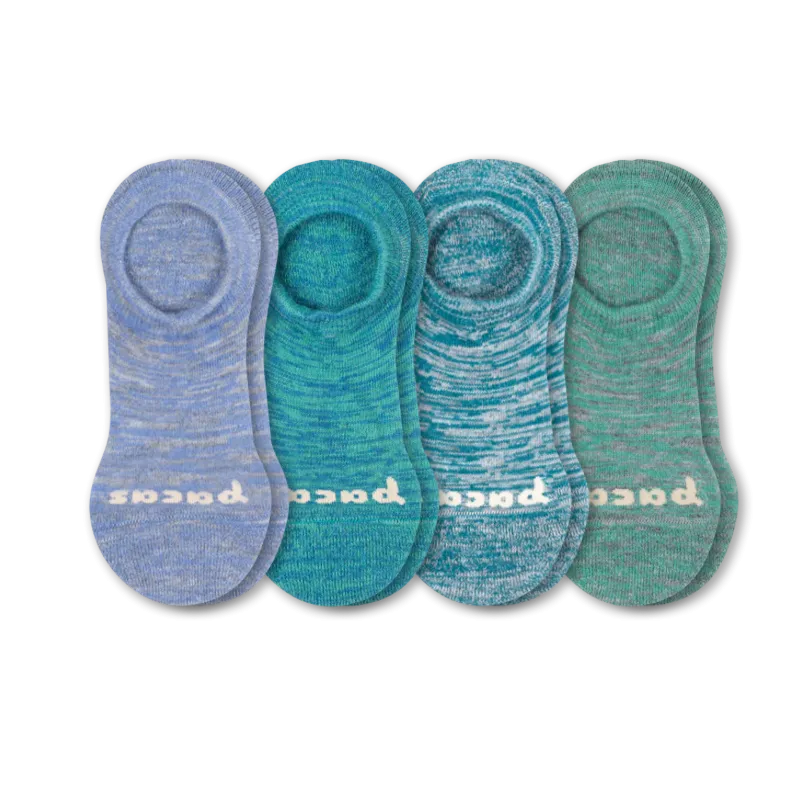 4 Pack - Women's No Show Socks