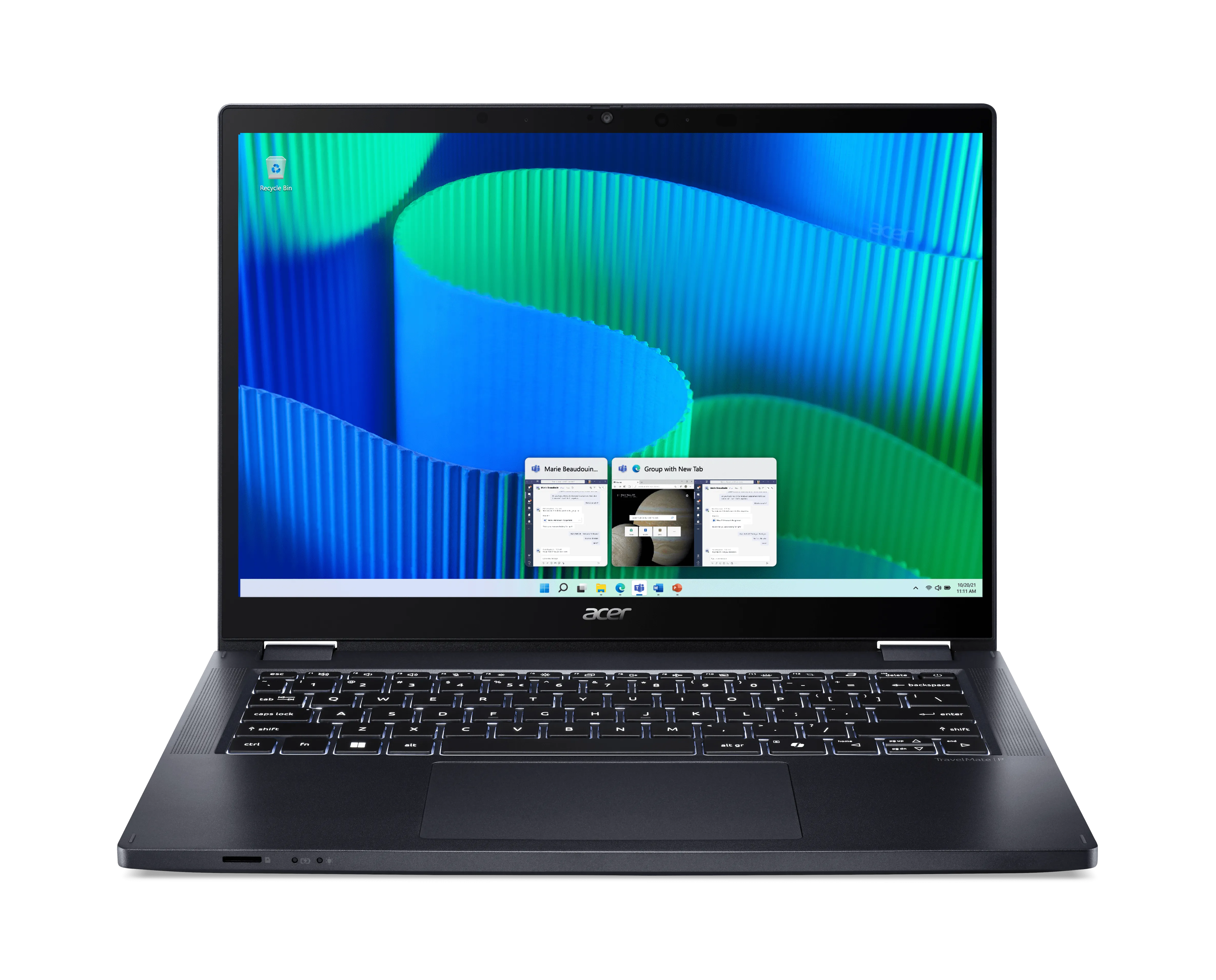 ACER TravelMate P4 Spin - 14" - Touchscreen -Intel Core i5 - 8 GB RAM - 256 GB - Win 11 Pro Education - Slate Blue