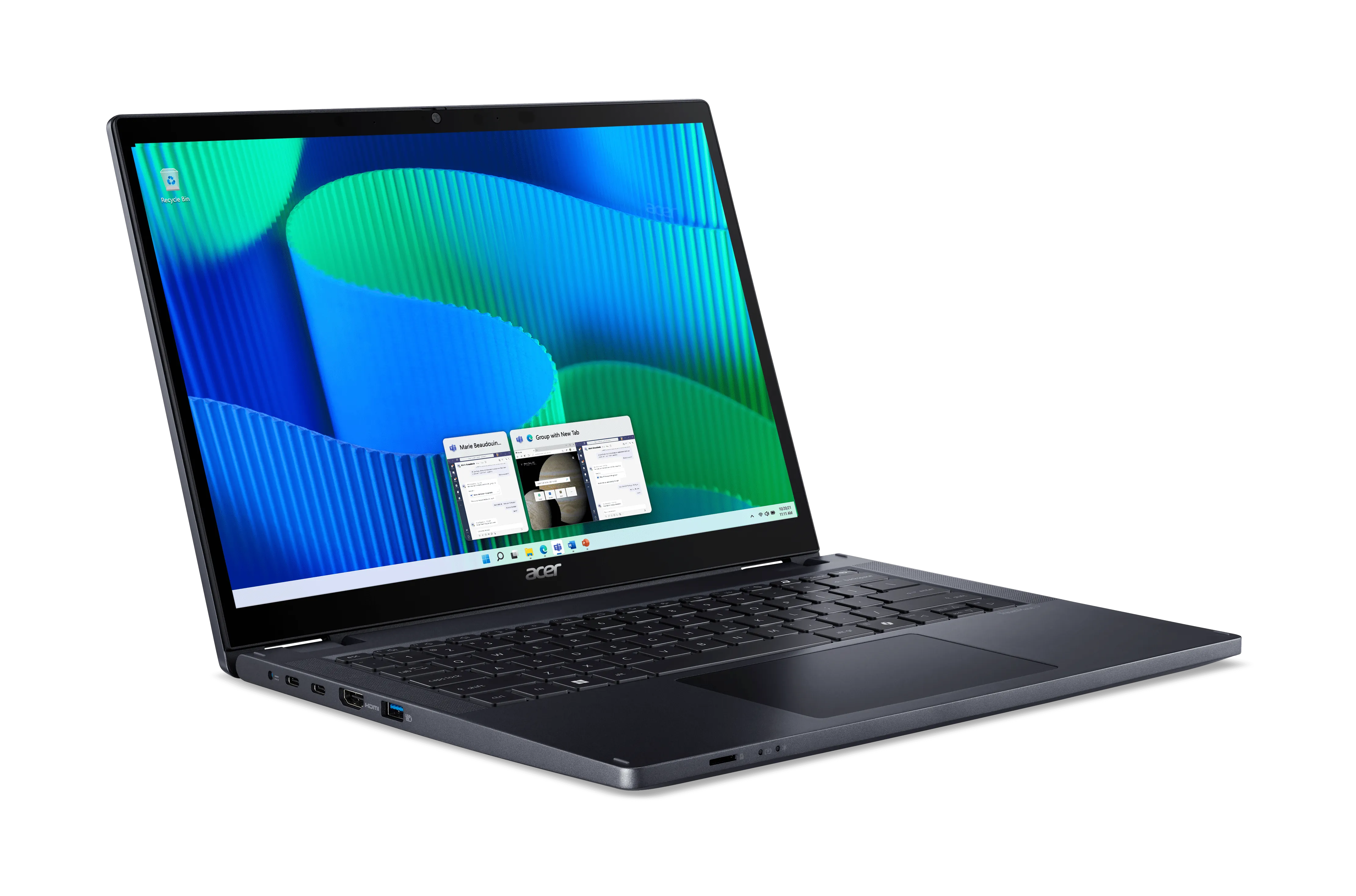 ACER TravelMate P4 Spin - 14" - Touchscreen -Intel Core i5 - 8 GB RAM - 256 GB - Win 11 Pro Education - Slate Blue