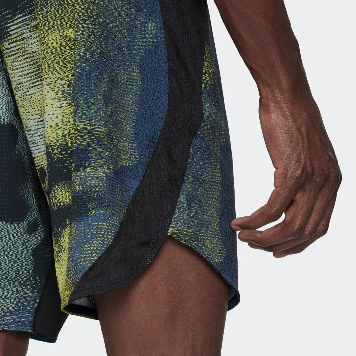 Adidas Mens D4T HIIT Allover Print Training Shorts Multi