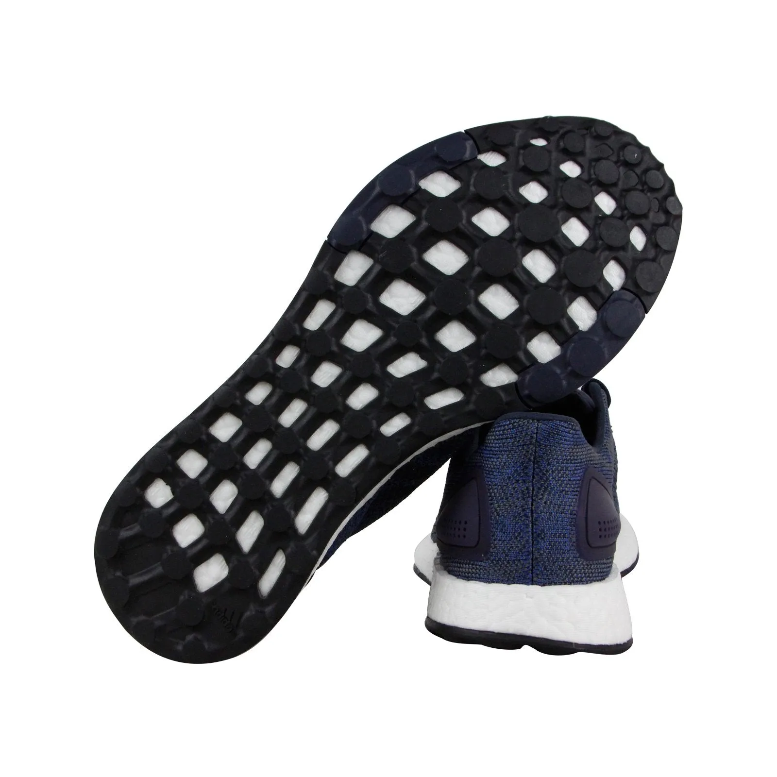 Adidas Pureboost Dpr BB6293 Mens Blue Canvas Lace Up Lifestyle Sneakers Shoes