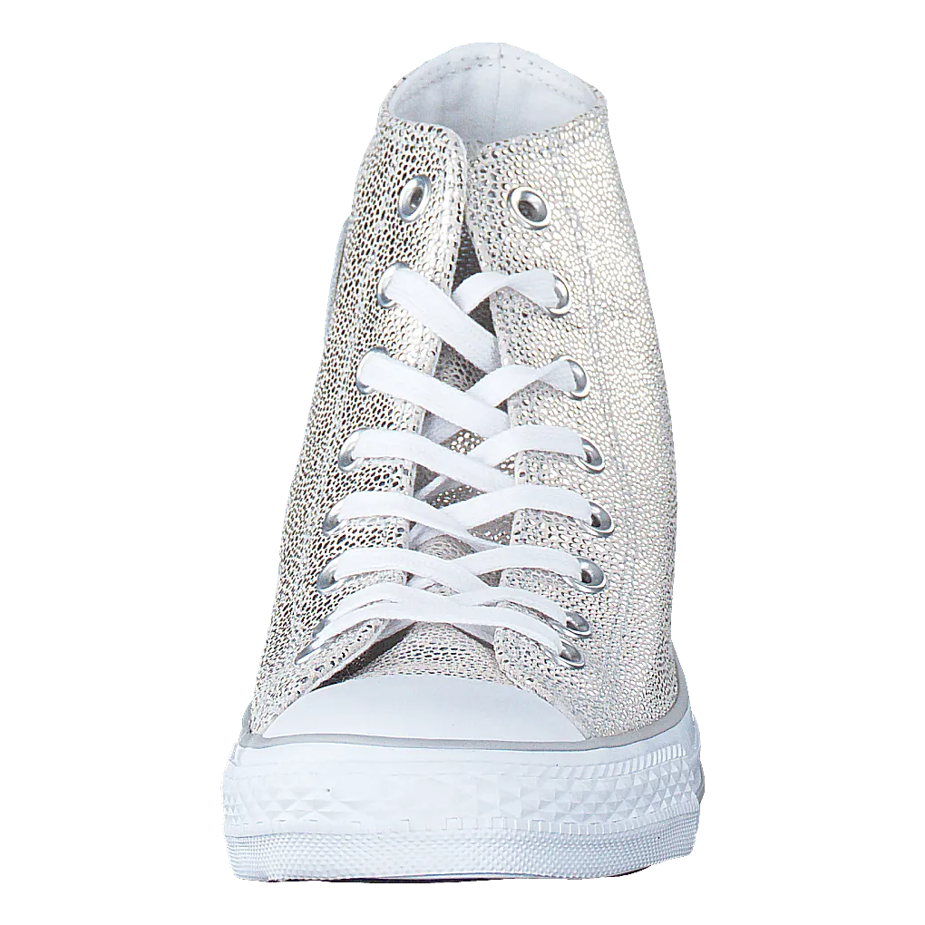 All Star Sting Ray Metallic-Hi Pure Silver/Black/White
