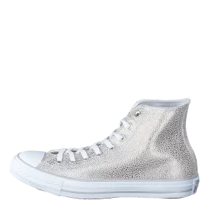 All Star Sting Ray Metallic-Hi Pure Silver/Black/White