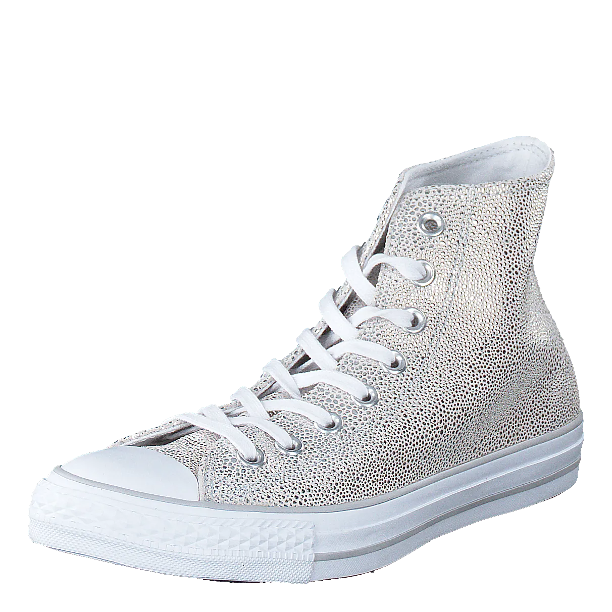 All Star Sting Ray Metallic-Hi Pure Silver/Black/White