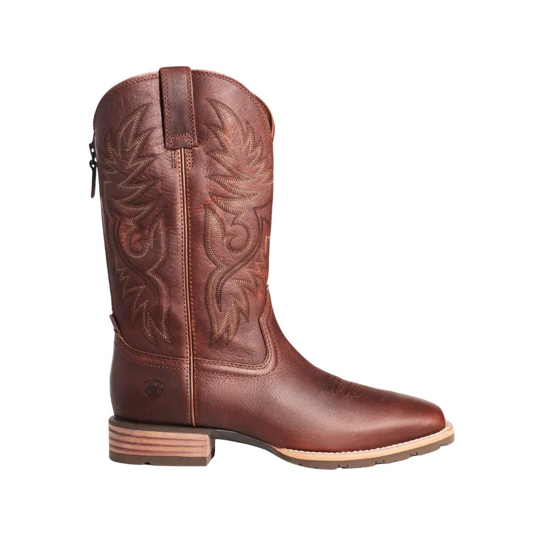 Ariat Men's Hybrid Big Boy Back Zip Peanut Brown Boots