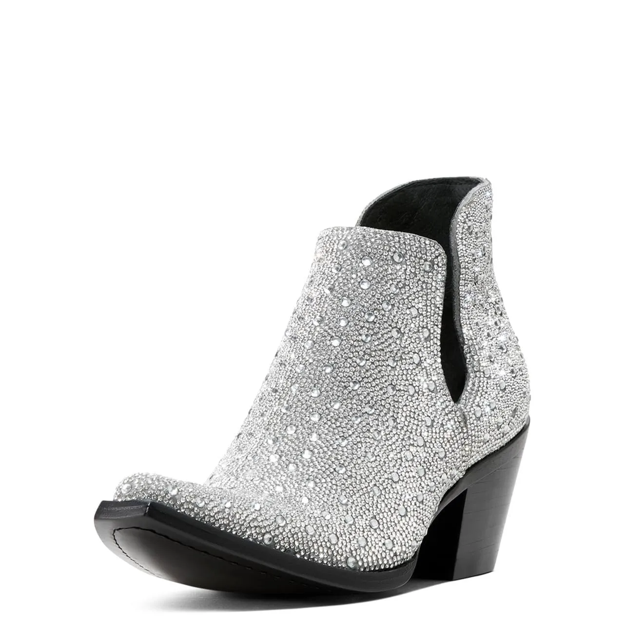 Ariat Women's Dixon Glitz Bootie Western Boot, Silver Sparkle