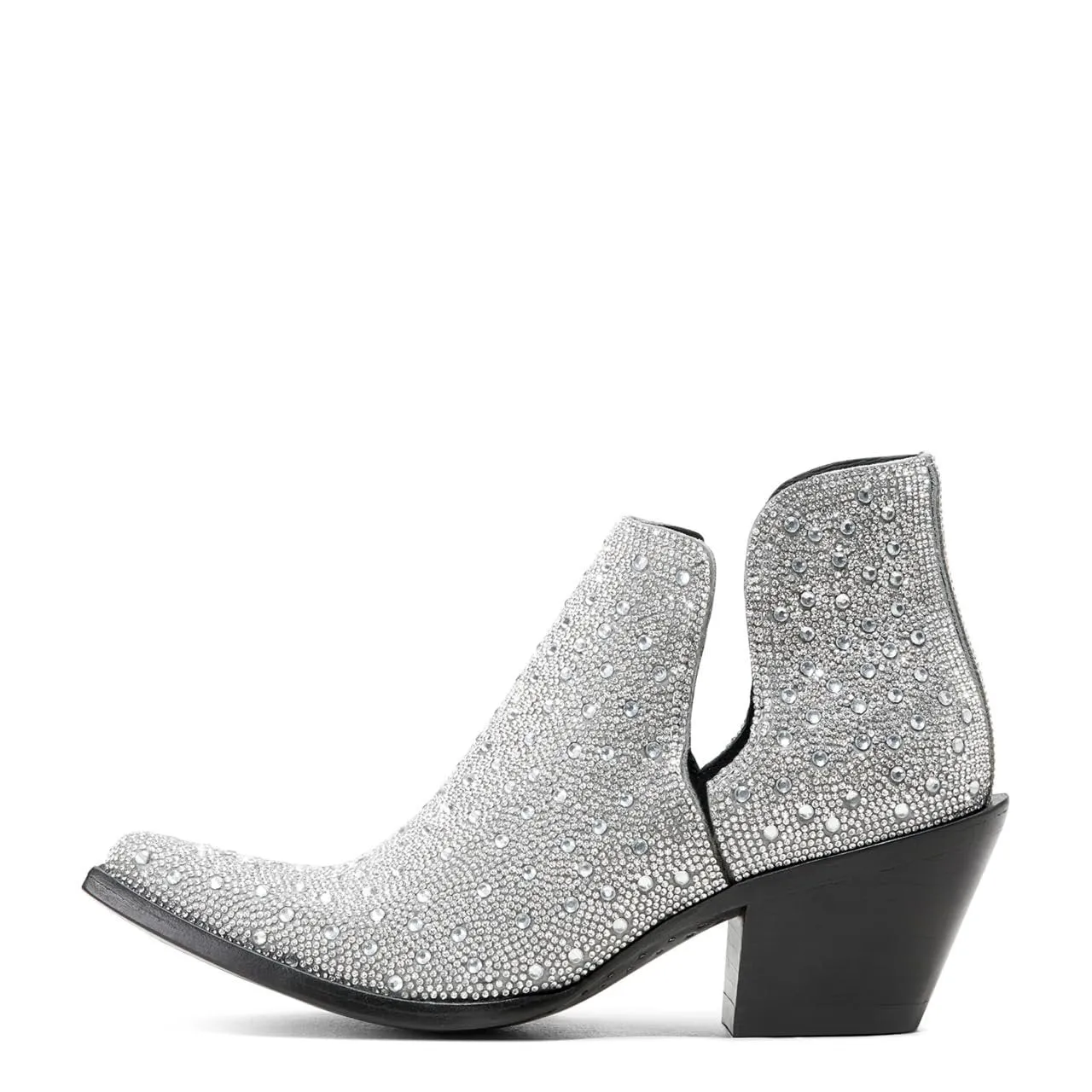 Ariat Women's Dixon Glitz Bootie Western Boot, Silver Sparkle