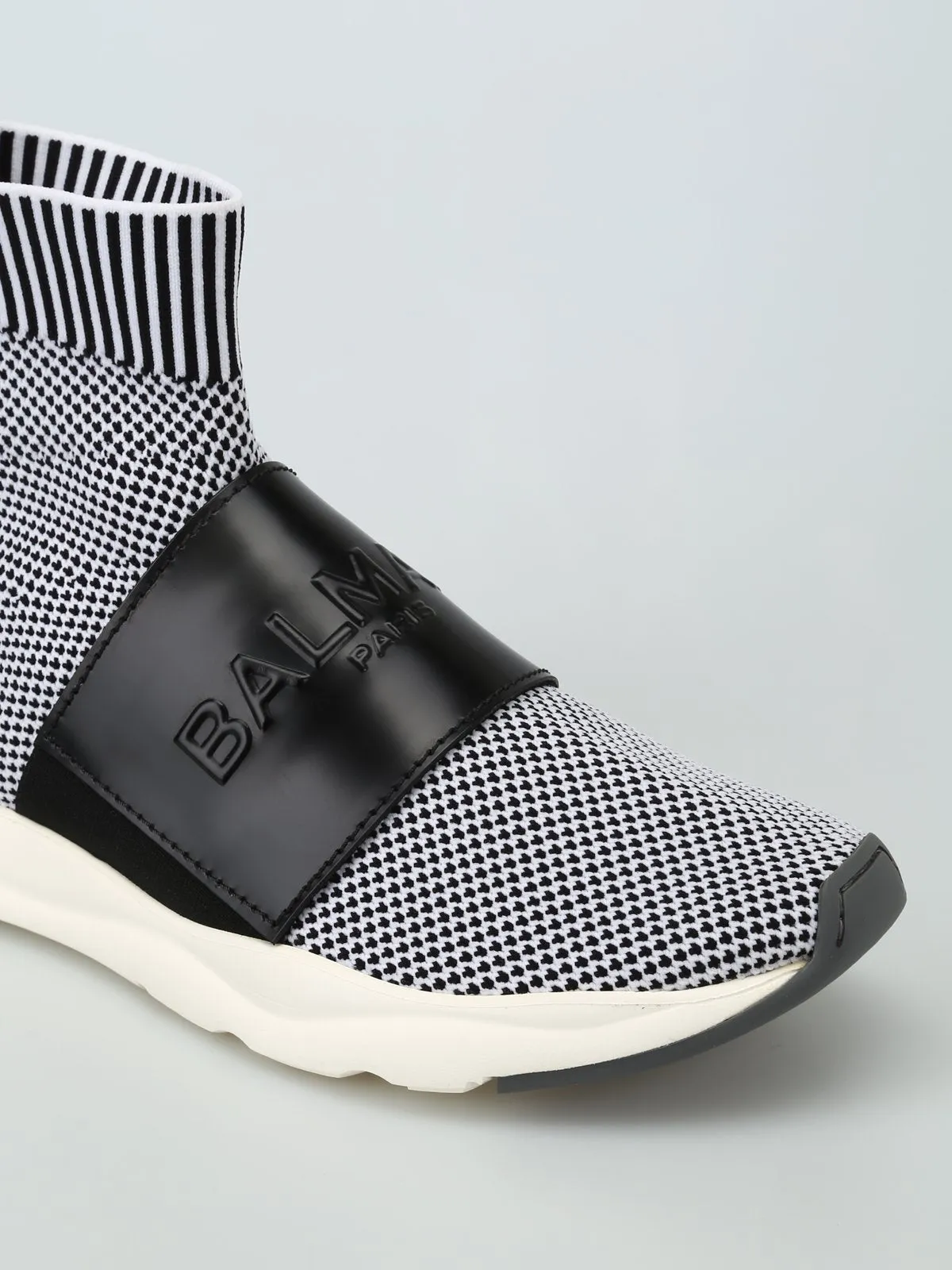 Balmain Cameron Logo Strap Sneakers