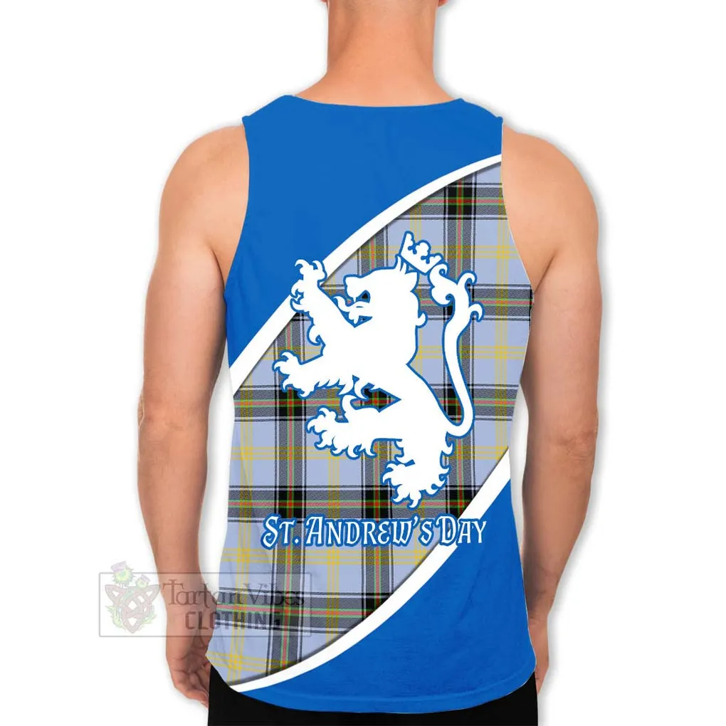 Bell Family Crest Tartan Men's Tank Top Celebrate Saint Andrew's Day in Style