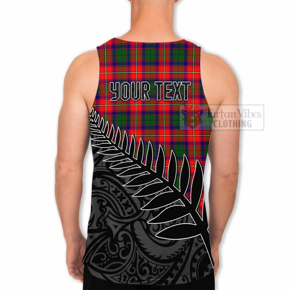 Belshes (Belsches) Crest Tartan Men's Tank Top with New Zealand Silver Fern Half Style