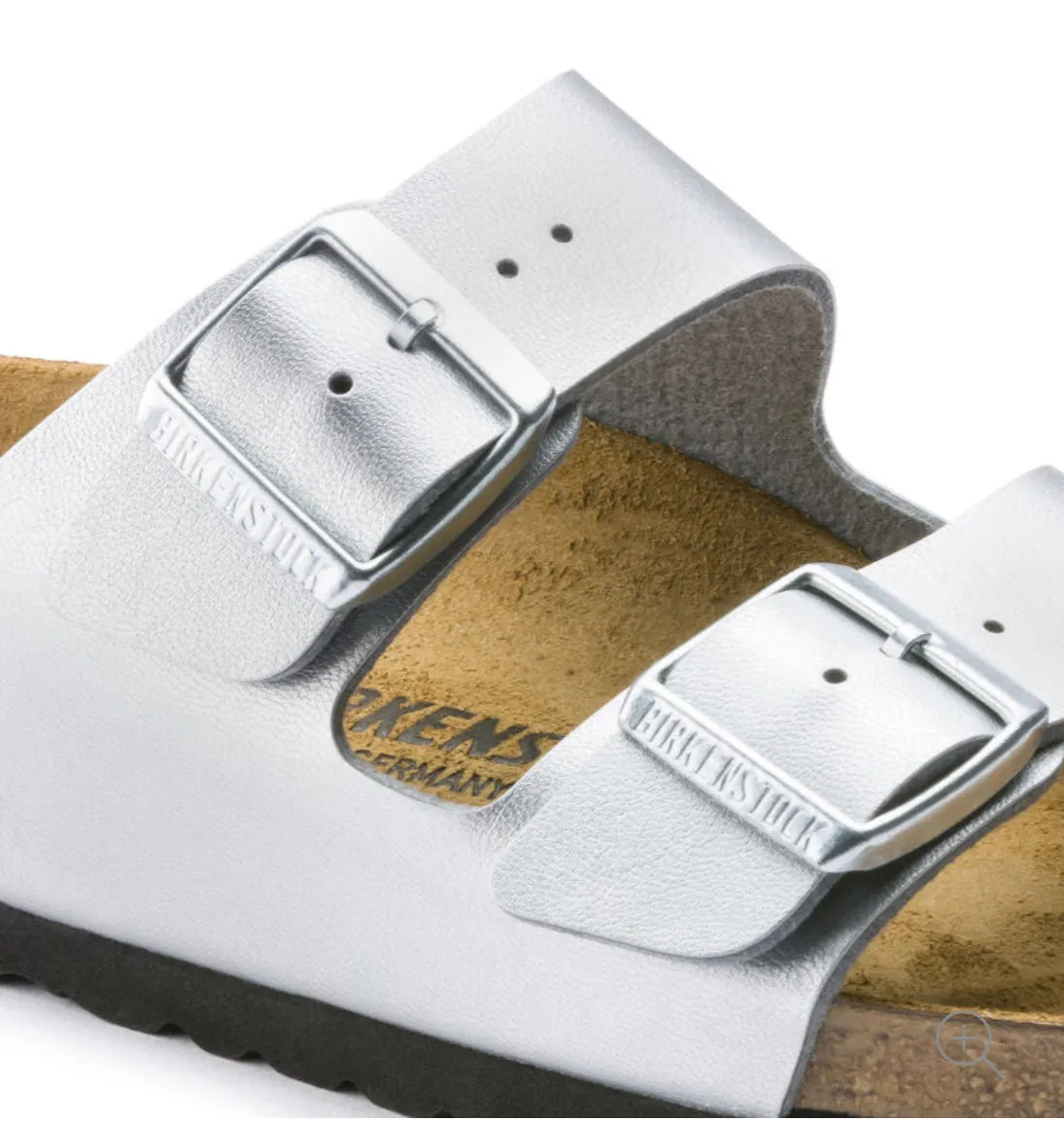 Birkenstock Arizona Silver Birko-Flor Made In Germany