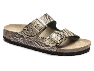 Birkenstock Arizona Snake Beige Leather Made In Germany