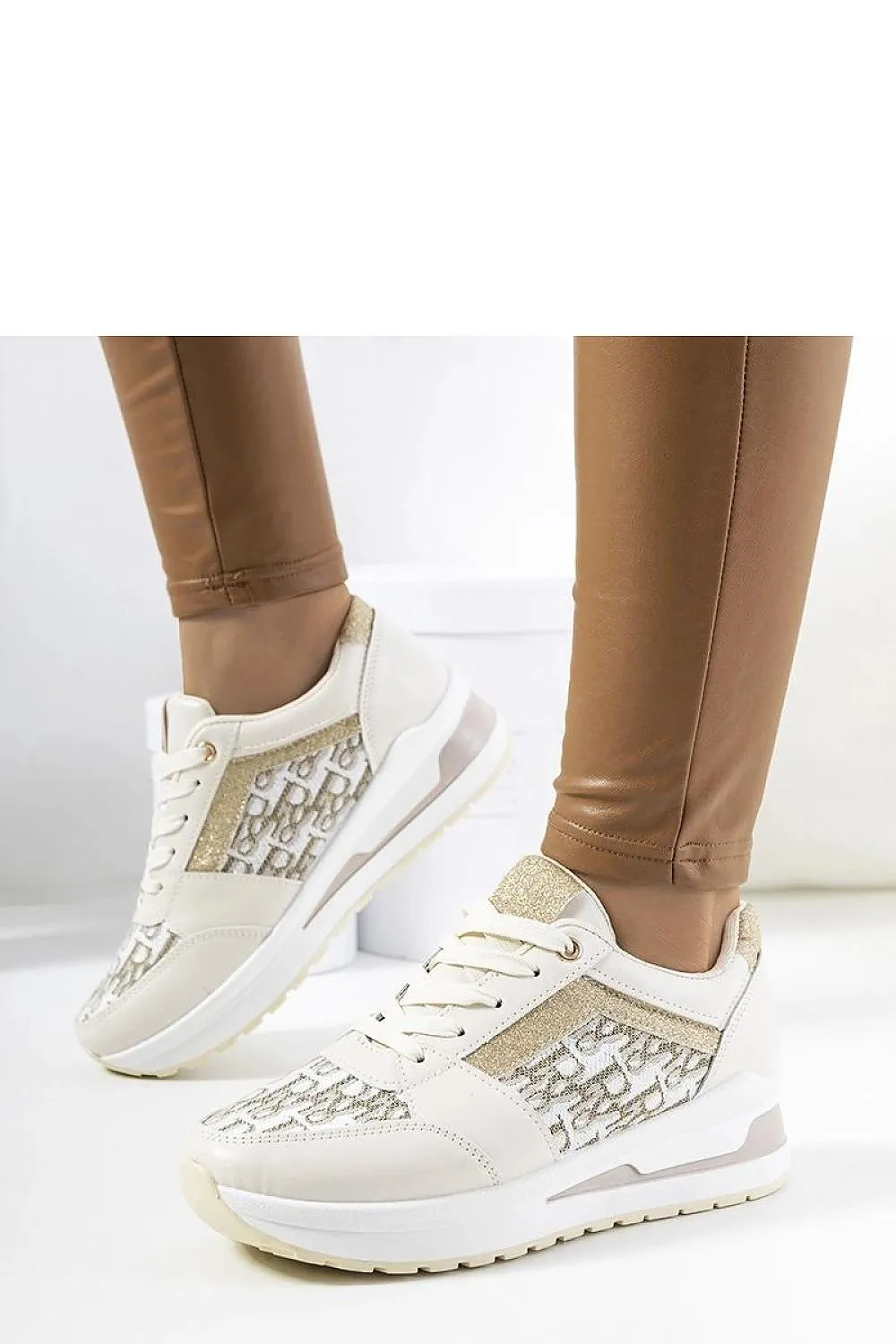 Black Patterned Sneakers