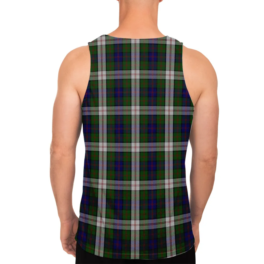 Blair Dress Tartan Mens Tank Top with Family Crest