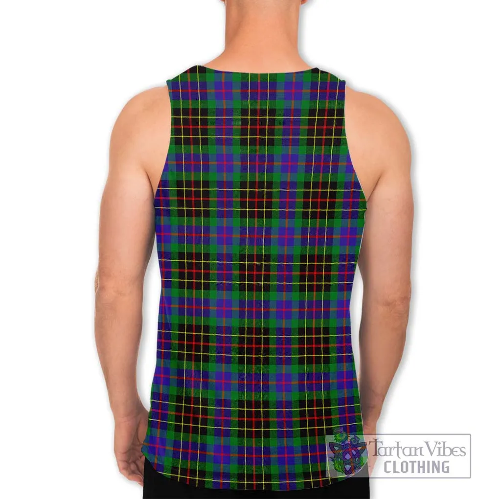 Brodie Hunting Modern Tartan Men's Tank Top with Family Crest DNA In Me Style