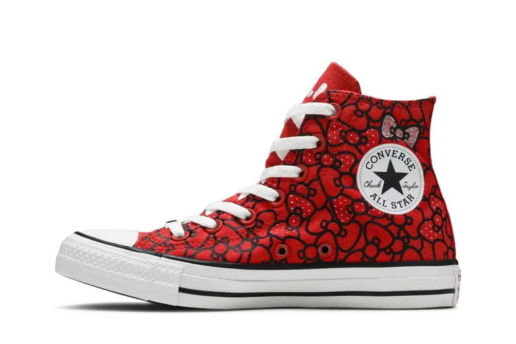 Converse Hello Kitty x Wmns Chuck Taylor All Star Hi 'Red' Sneakers, Red