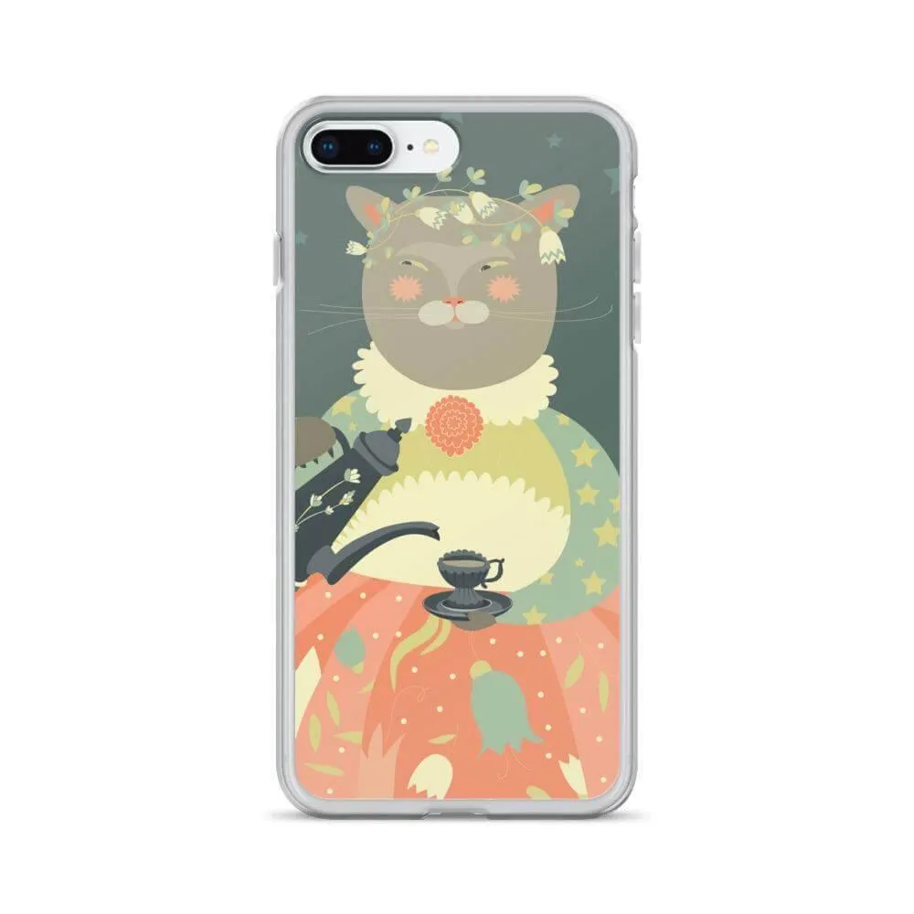 Cute Cat Lady iPhone Case