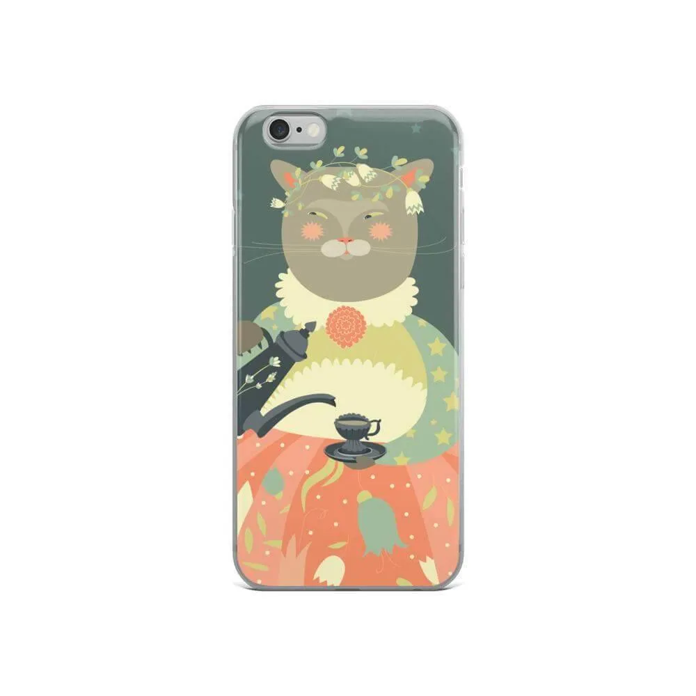 Cute Cat Lady iPhone Case