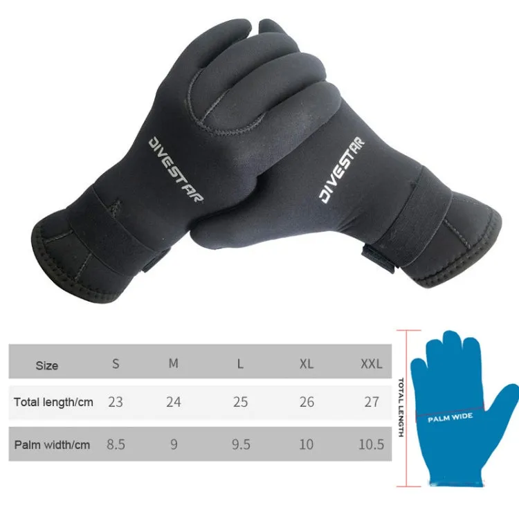 DIVESTAR Diving Gloves Cut & Stab Resistant Sports Gloves, Model: 5mm, Size: XL