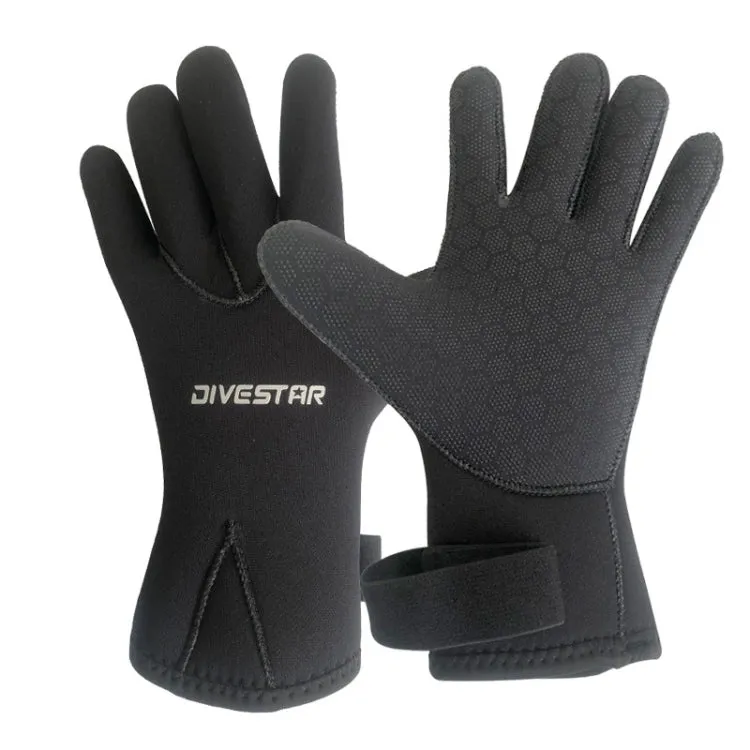 DIVESTAR Diving Gloves Cut & Stab Resistant Sports Gloves, Model: 5mm, Size: XL