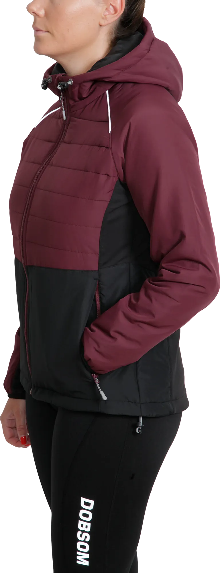 Dobsom Women&#x27;s R90 Hybrid Jacket Bordeaux | Buy Dobsom Women&#x27;s R90 Hybrid Jacket Bordeaux here | Outnorth