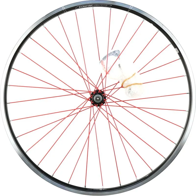 Electra Townie 21D 26" Front Wheel, Clincher, Rim Brake, Quick Release, Schrader