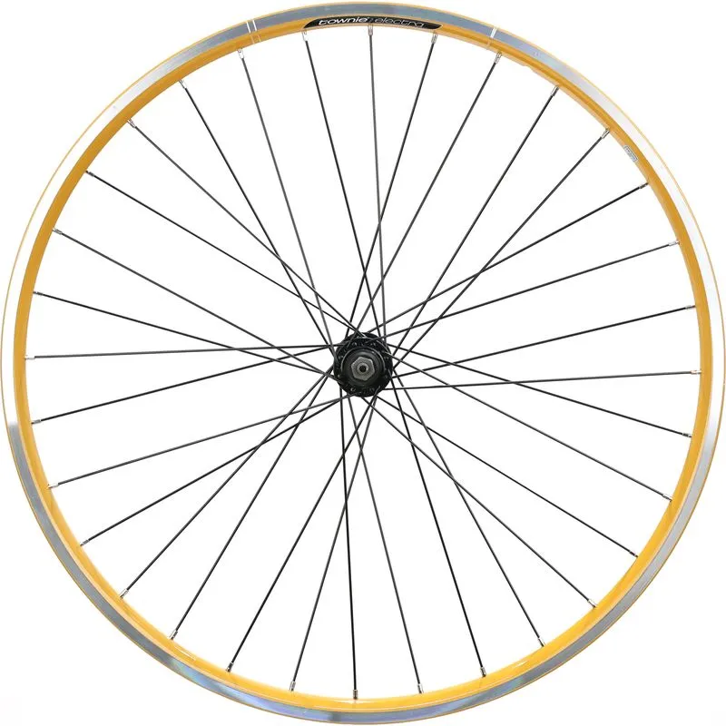 Electra Townie 7D 26" yellow Front Wheel, Clincher, Quick release, Rim Brake
