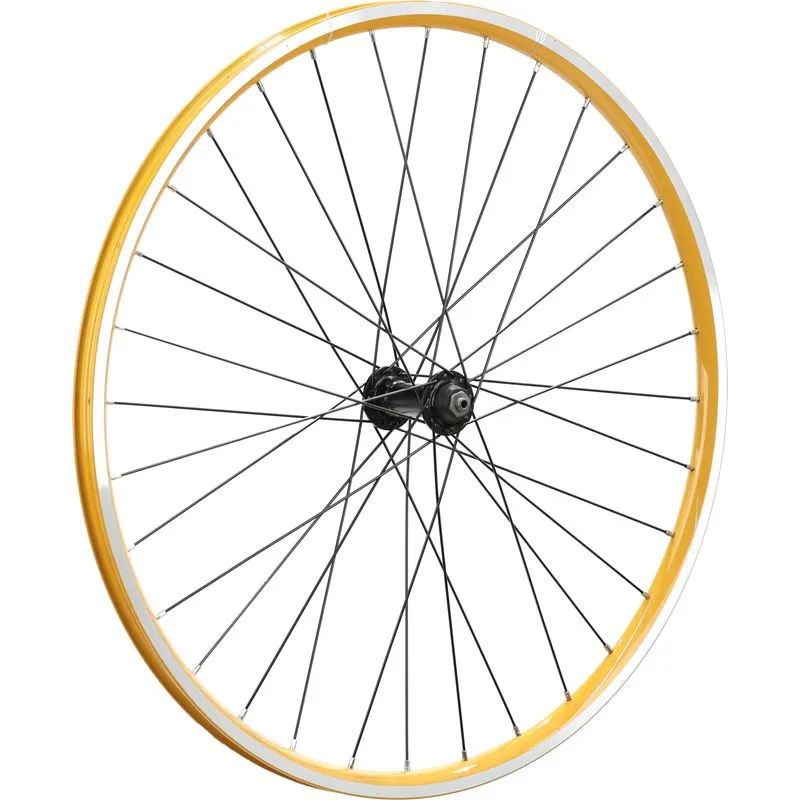 Electra Townie 7D 26" yellow Front Wheel, Clincher, Quick release, Rim Brake