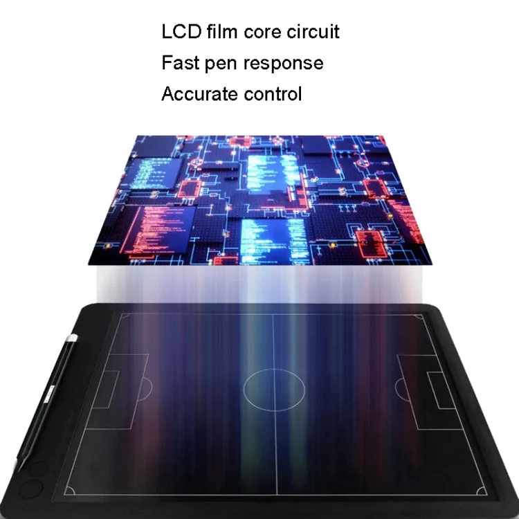 Electronic LCD Football Basketball Teaching Competition Explanation Board, Style: 15 inch Football