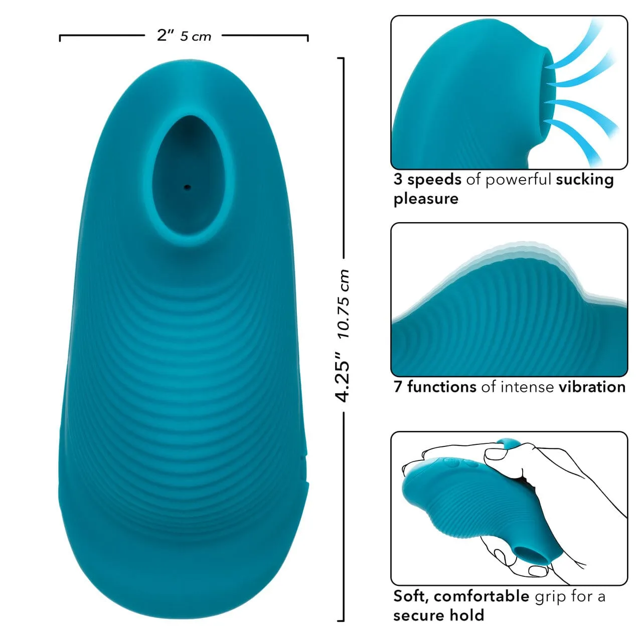 Envy™ Handheld Suction Massager & Vibrator