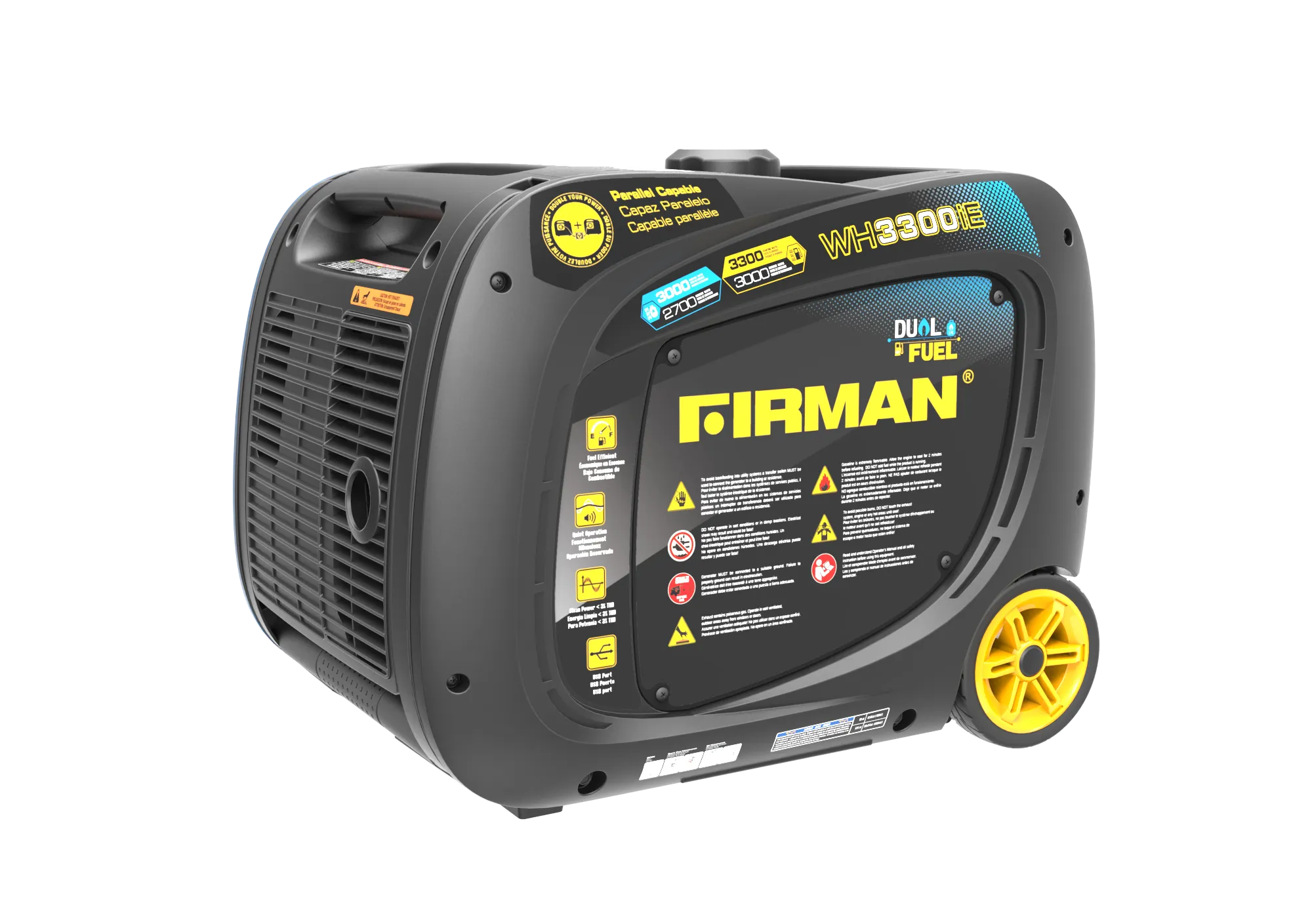 Firman Generator WH03042 Electric Start Whisper Series DUAL FUEL