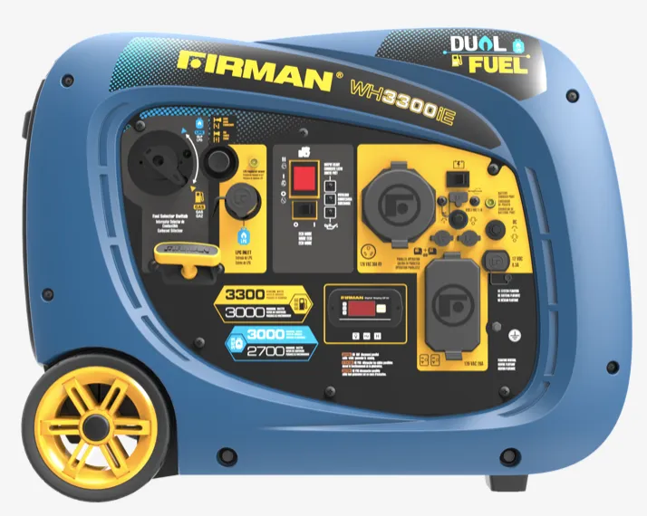 Firman Generator WH03042 Electric Start Whisper Series DUAL FUEL