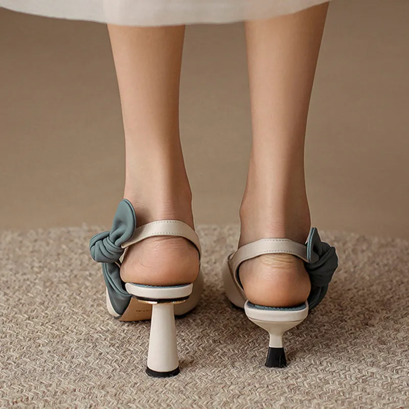 French Style Vintage White Low Heeled Professional Shoes